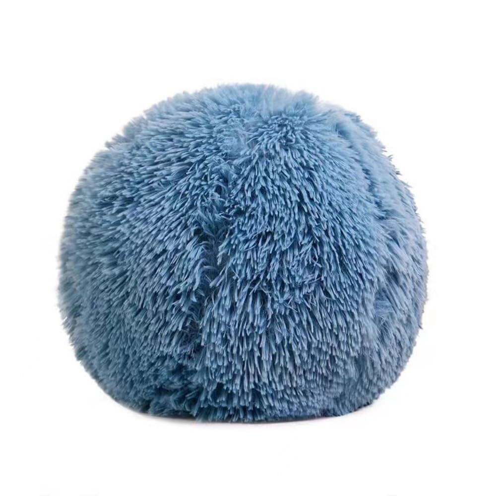 6871 15.7" Plush Ball Pillow Fluffy Durable Stuffed Round Ball Throw Pillow